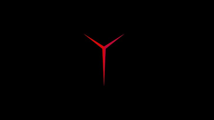 Lenovo, logo, simple background, computer, black background, PC gaming, HD wallpaper