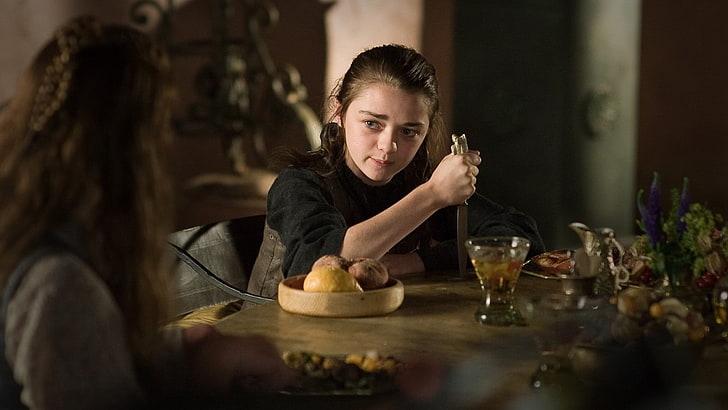 Arya Stark, Game of Thrones, Arya Stark, Maisie Williams, women, HD wallpaper