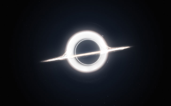 Gargantua schwarzes Loch-Universum HD Wallpaper, HD-Hintergrundbild