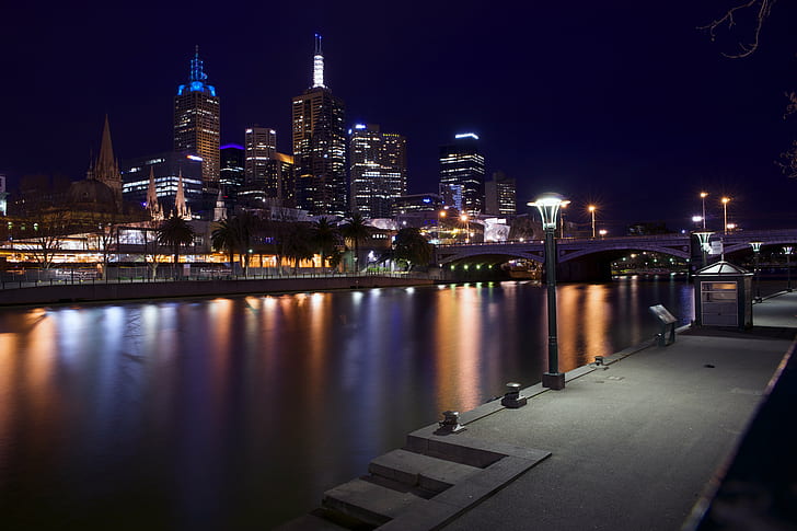 городские здания фото под черным небом в ночное время, мельбурн, мельбурн, ночью, здания, фото, черное небо, мариус, австралия, город мельбурн, горизонт, городской пейзаж, современная архитектура, берег реки, ночь на берегу, отражения, пустой, длительная выдержканочь, городской горизонт, городская сцена, река, архитектура, город, с подсветкой, отражение, центр города, известное место, сумерки, небоскреб, HD обои