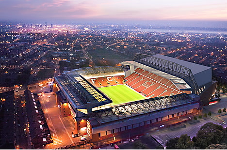 أنفيلد رود ، ليفربول ، ليفربول ، الملعب ، ملعب كرة القدم، خلفية HD HD wallpaper
