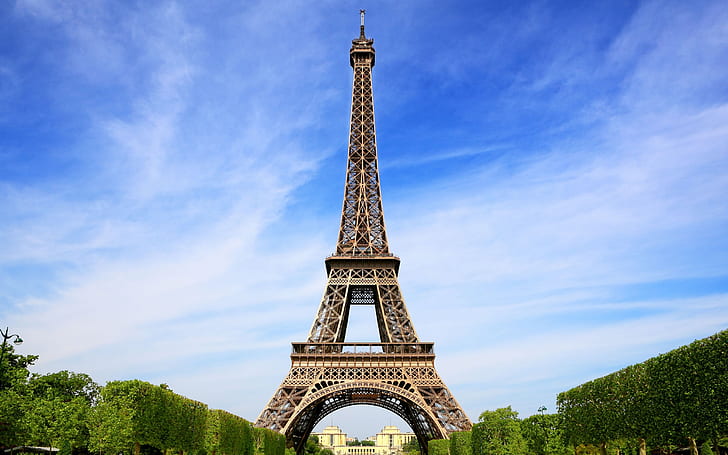 Sevärdheter, Eiffeltornet i Paris, Frankrike, Sevärdheter, Eiffeltornet, Paris, Frankrike, HD tapet