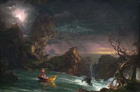 Thomas Cole, The Voyage of Life, peinture, art classique, The Voyage of Life: Manhood, Fond d'écran HD HD wallpaper