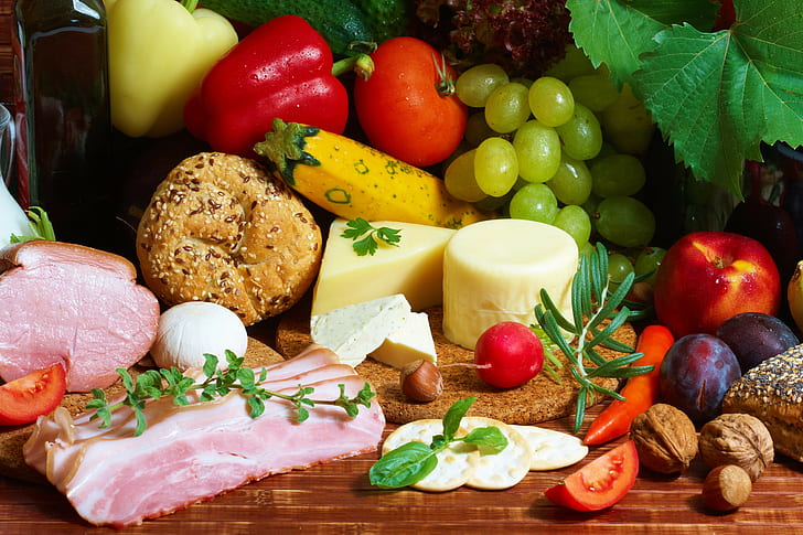 gıda, fındık, jambon, pastırma, peynir, meyve, sebze, baharat, et, HD masaüstü duvar kağıdı