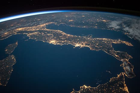 Włochy, Międzynarodowa Stacja Kosmiczna, Tapety HD HD wallpaper