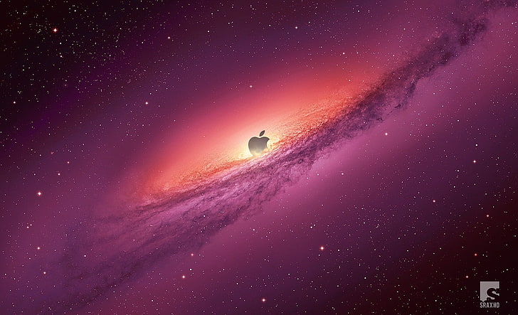Apple Univers, Apple logo graphic wallpaper, Computers, Mac, HD wallpaper