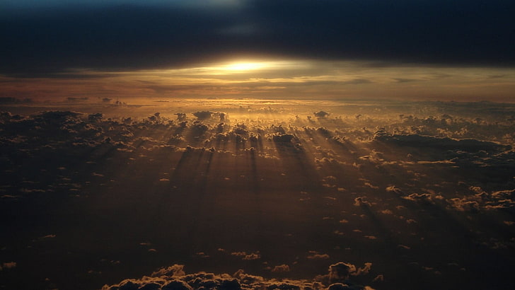 awan nimbus, awan, atmosfer, langit, alam, Wallpaper HD