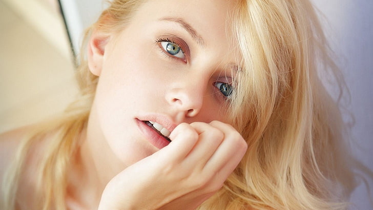 mulheres, modelo, olhos azuis, loira, Jennifer Mackay, MetArt Magazine, HD papel de parede