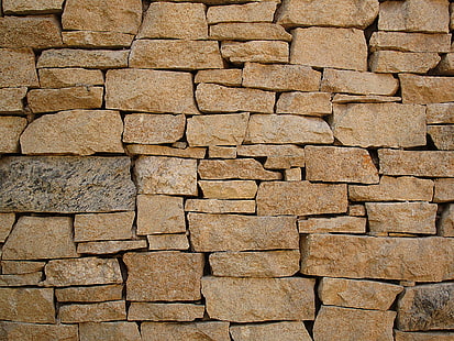 construction, masonry, pattern, shapes, stone wall, stones, texture, wall, HD wallpaper HD wallpaper