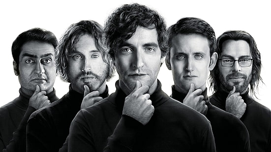 Schwarzer Rollkragenpullover für Herren, Silicon Valley, HBO, HD-Hintergrundbild HD wallpaper