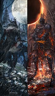 فن الخيال ، الأعمال الفنية ، Bloodborne ، Dark Souls ، فن ألعاب الفيديو، خلفية HD HD wallpaper
