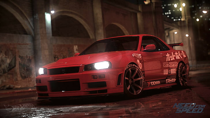 Need for Speed, Nissan Skyline GT-R R34, mobil, Wallpaper HD