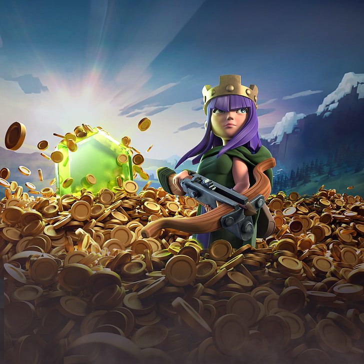 clash of clans, supercell, games, hd, HD wallpaper