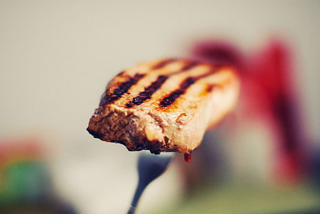 bbq, bokeh, cooking, delicious, dinner, eating, food, foodporn, fork, grilled, grilling, hunger, hungry, lunch, meal, meat, restaurant, steak, tasty, yummy, HD wallpaper HD wallpaper