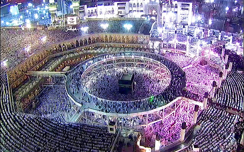 이슬람의 중심에서 알 Kaaba 알 Musharrafah 건물로 알려진 Kaaba, HD 배경 화면 HD wallpaper
