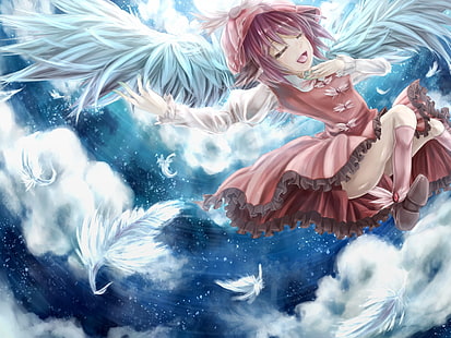 Anime, Mädchen, Lorelei, Mystia, Touhou, Flügel, HD-Hintergrundbild HD wallpaper