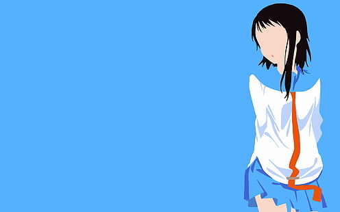 Minimalism ، Anime Girls ، Anime ، Nisekoi ، Onodera Kosaki ، بساطتها ، فتيات أنيمي ، أنيمي ، نيسيكوي ، أونوديرا كوساكي، خلفية HD HD wallpaper