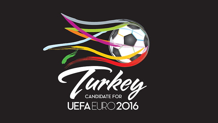 UEFA EURO 2016, Türkei, Fußball, bunt, UEFA, EURO 2016, Türkei, Fußball, bunt, HD-Hintergrundbild