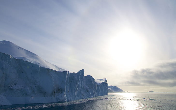 Ice Sunlight Ocean HD, natura, ocean, światło słoneczne, lód, Tapety HD