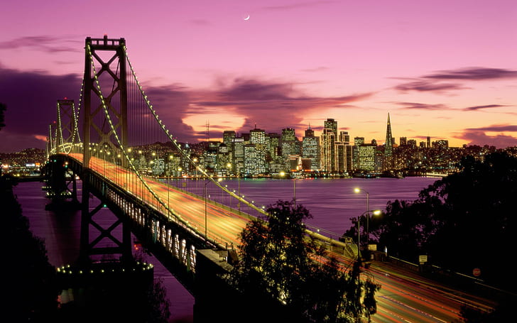 جسر خليج سان فرانسيسكو ، جسر ، فرانسيسكو، خلفية HD