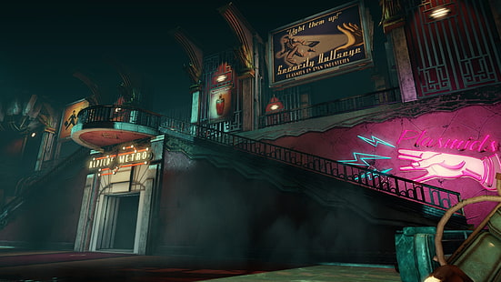 видеоигры, снимок экрана, BioShock Infinite: похороны в море, Rapture, HD обои HD wallpaper