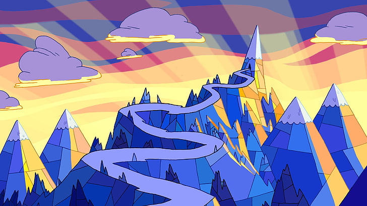 bergslottskonstverk, Adventure Time, HD tapet