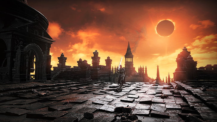 ภาพประกอบตัวละครถืออาวุธ Dark Souls III, วอลล์เปเปอร์ HD