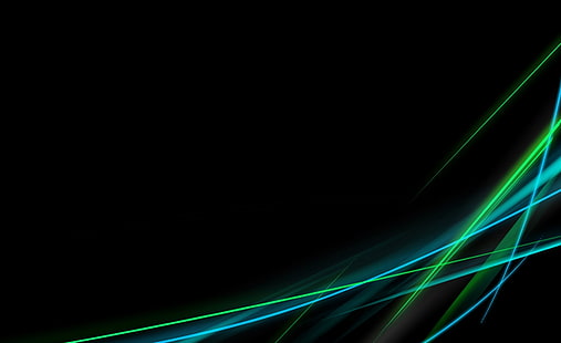 Windows Vista Aero 17, sfondo astratto nero, verde e blu, Windows, Windows Vista, Aero, Vista, Sfondo HD HD wallpaper