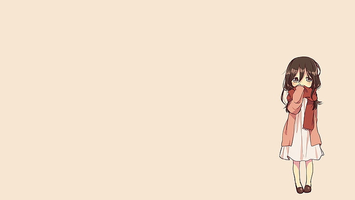 minimalismo, Mikasa Ackerman, Shingeki no Kyojin, Fondo de pantalla HD