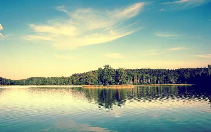 Fotografie, Natur, Landschaft, See, Wasser, Bäume, Reflexion, Wald, HD-Hintergrundbild