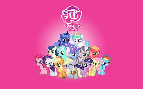 Carta da parati magica amicizia My Little Filly, minimalismo, cartone animato, My Little Pony, Pony, Sfondo HD HD wallpaper