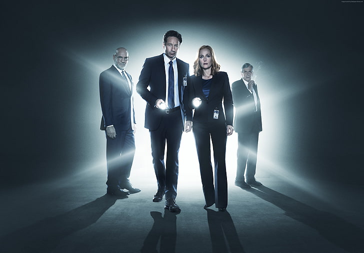 Mejores series de TV, detective, The X-Files, David Duchovny, Fondo de pantalla HD