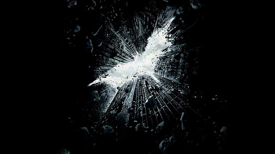 Logo di Batman, film, Batman, The Dark Knight Rises, Sfondo HD HD wallpaper