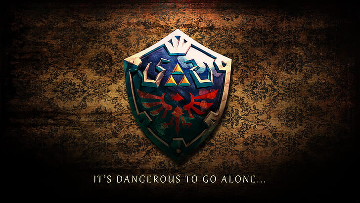 Legend of Zelda Wingcrest wallpaper, The Legend of Zelda, Hylian Shield, HD wallpaper