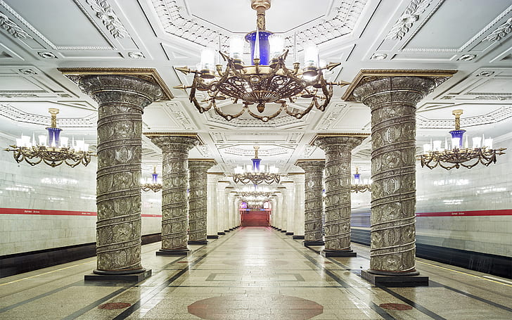Metrostation Moskau Russland 4578, HD-Hintergrundbild