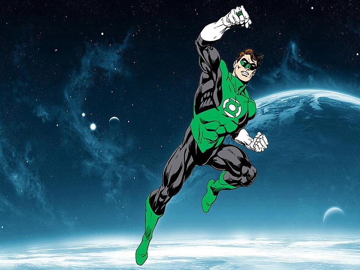 Lanterna verde, fumetti DC, fumetti, supereroi, Sfondo HD
