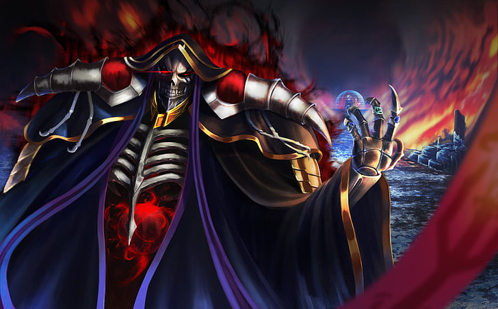 Anime, Overlord, Ainz Ooal Gown, HD papel de parede