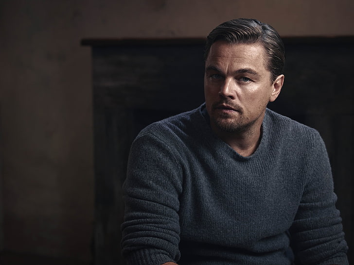 Leonardo Decaprio, leonardo dicaprio, ator, suéter, HD papel de parede