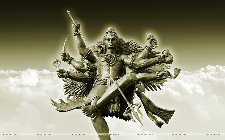 พระเจ้า Kaal Bhairav ​​ภาพตัดปะพระวิษณุพระเจ้าพระศิวะพระอิศวรเต้นรำลอร์ดโกรธ, วอลล์เปเปอร์ HD