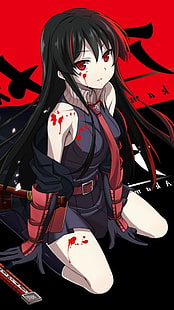 Akame ga kill สาวการ์ตูนอะนิเมะ Akame, วอลล์เปเปอร์ HD HD wallpaper