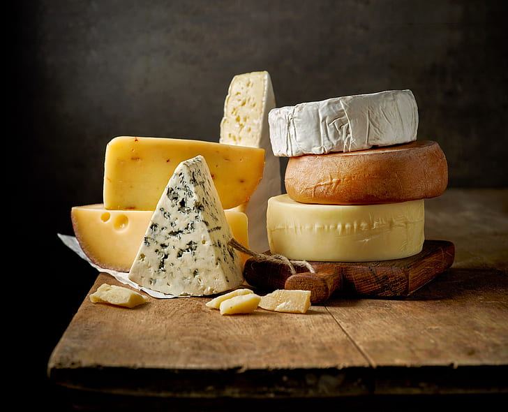 variety, forms, cheeses, types, HD wallpaper