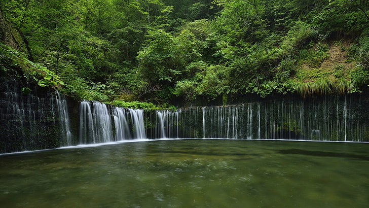 Wasserfälle, Landschaft, Wald, Wasserfall, Natur, HD-Hintergrundbild