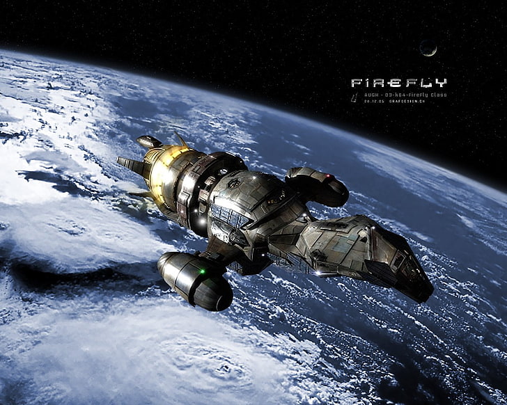 Firefly spacecraft wallpaper, TV Show, Firefly, From Space, Fondo de pantalla HD