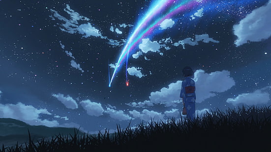 Mitsuha Miyamizu from Your Name, Makoto Shinkai , Kimi no Na Wa, HD wallpaper HD wallpaper