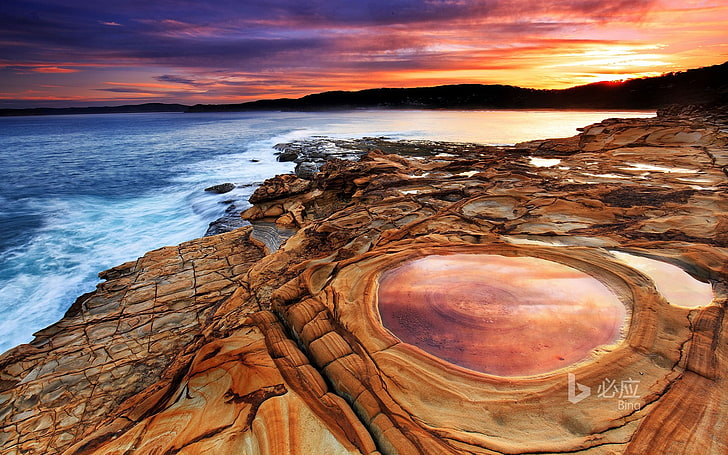 Австралия Нов плаж на Южен Уелс-2016 Bing Desktop .., HD тапет