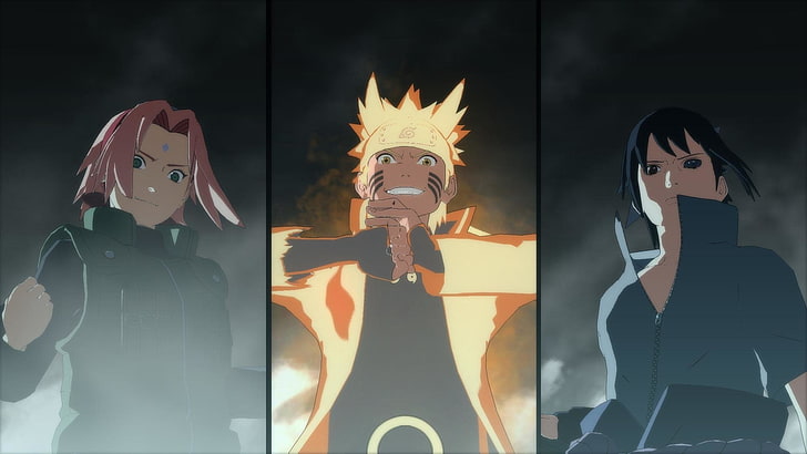 Video Game, Naruto Shippuden: Ultimate Ninja Storm 4, Naruto Uzumaki, Sakura Haruno, Sasuke Uchiha, HD wallpaper