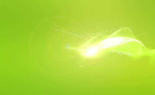 Аврора Грин, зеленый свет цифровых обоев, Аэро, Красочный, Зеленый, Абстрактный, Аврора, Аврора Грин, салатовый, HD обои HD wallpaper