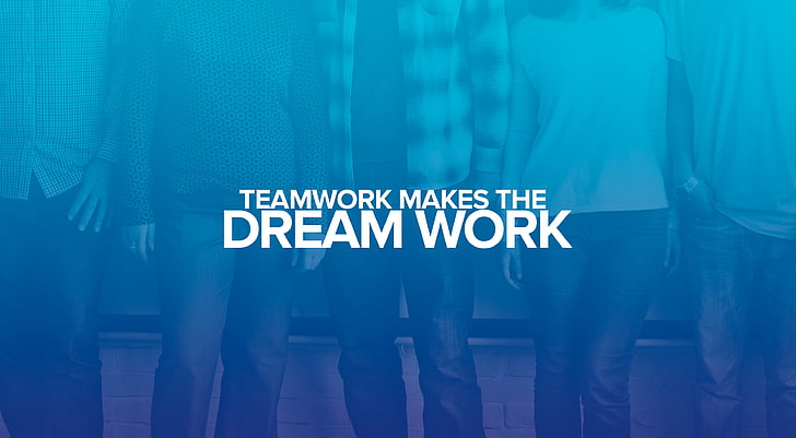 Pekerjaan impian, kutipan populer, kerja tim, Wallpaper HD