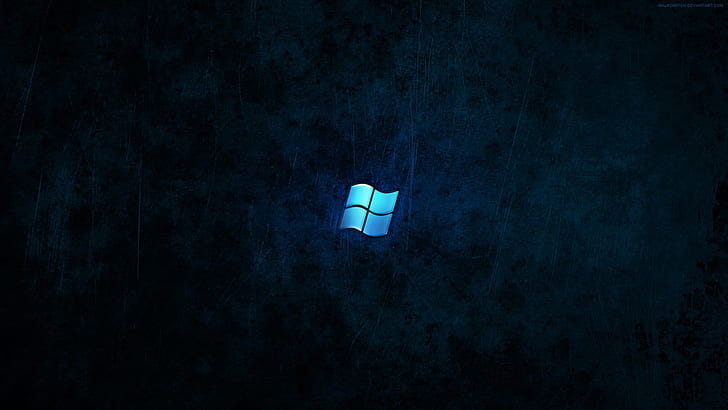 синий темный windows 7 windows 1920x1080 Технология Windows HD Art, синий, темный, HD обои