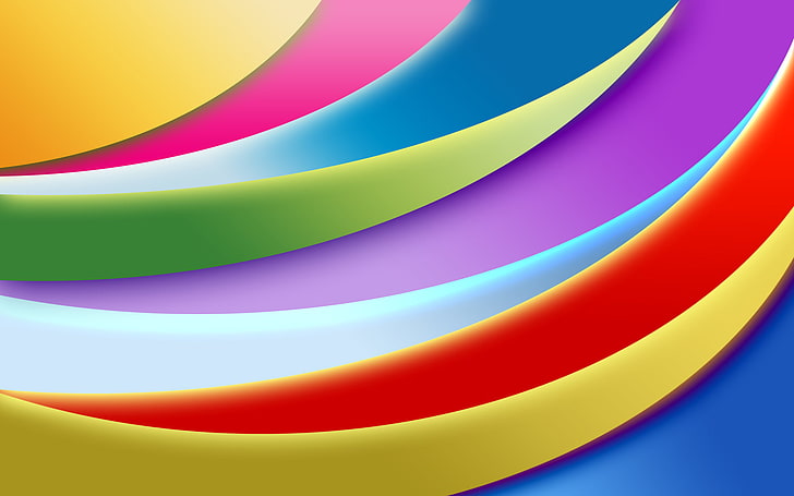 assorted-color waves digital wallpaper, line, strip, colored, HD wallpaper